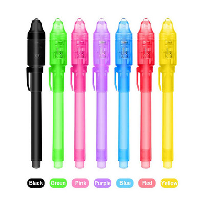 Μυστικό στυλό Birthday Party Invisible Ink Pen με UV φως για παιδιά και ενήλικες