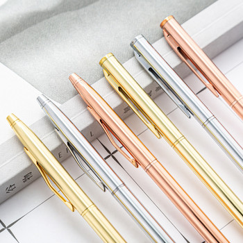 6 Piece Lytwtw\'s Creative Ballpoint Pen Business Μεταλλικά αξεσουάρ γραφείου Περιστρεφόμενα στυλό Σχολικά επιστολόχαρτα Είδη γραφείου