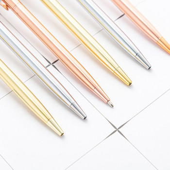 6 Piece Lytwtw\'s Creative Ballpoint Pen Business Μεταλλικά αξεσουάρ γραφείου Περιστρεφόμενα στυλό Σχολικά επιστολόχαρτα Είδη γραφείου