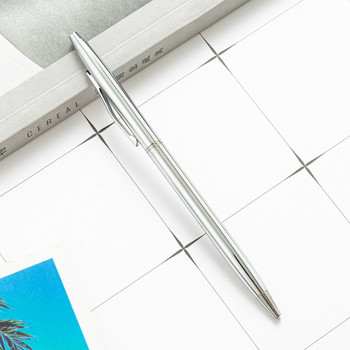 6 части Lytwtw\'s Creative Ballpoint Pen Business Metal Office Accessories Rotate Pens Училищни канцеларски материали Офис консумативи