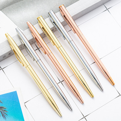6 Piece Lytwtw`s Creative Ballpoint Pen Business Μεταλλικά αξεσουάρ γραφείου Περιστρεφόμενα στυλό Σχολικά επιστολόχαρτα Είδη γραφείου
