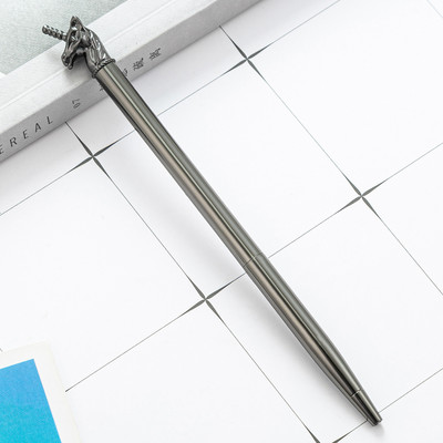 4 komada Lytwtw's Ballpoint Pen Unicorn Love Wedding Metalna bakrena olovka Uredski školski pribor Pribor