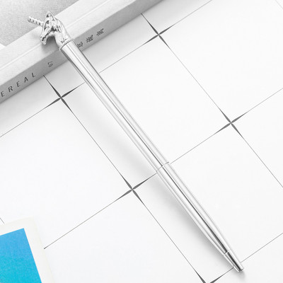 4 komada Lytwtw's Ballpoint Pen Unicorn Love Wedding Metalna bakrena olovka Uredski školski pribor Pribor