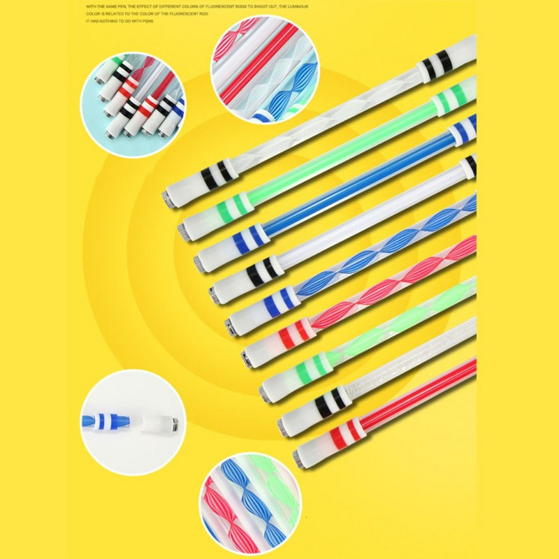 Akrilna svjetleća rotirajuća olovka Gaming Okretne olovke za djecu Tinejdžeri Studentske igre Uredski školski pribor