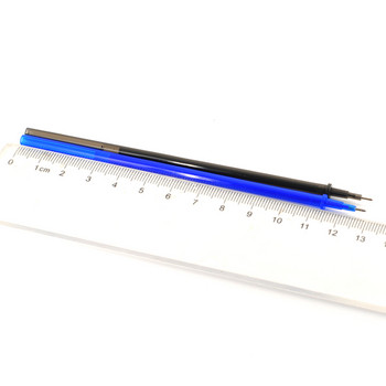 10PCS 0,5 мм синя черна мастилена гел химикалка с изтриваем пълнител, изтриваема писалка, миеща се училищна писалка за канцеларски материали с гел-мастило, дължина 12,9 см