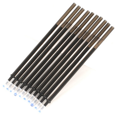 10 ΤΕΜ 0,5 χιλιοστών μπλε μαύρο μελάνι Gel στυλό Erasable Refill Rod Erasable Στυλό Washable School Writing Stationery Gel Ink Pen 12,9cm Μήκος