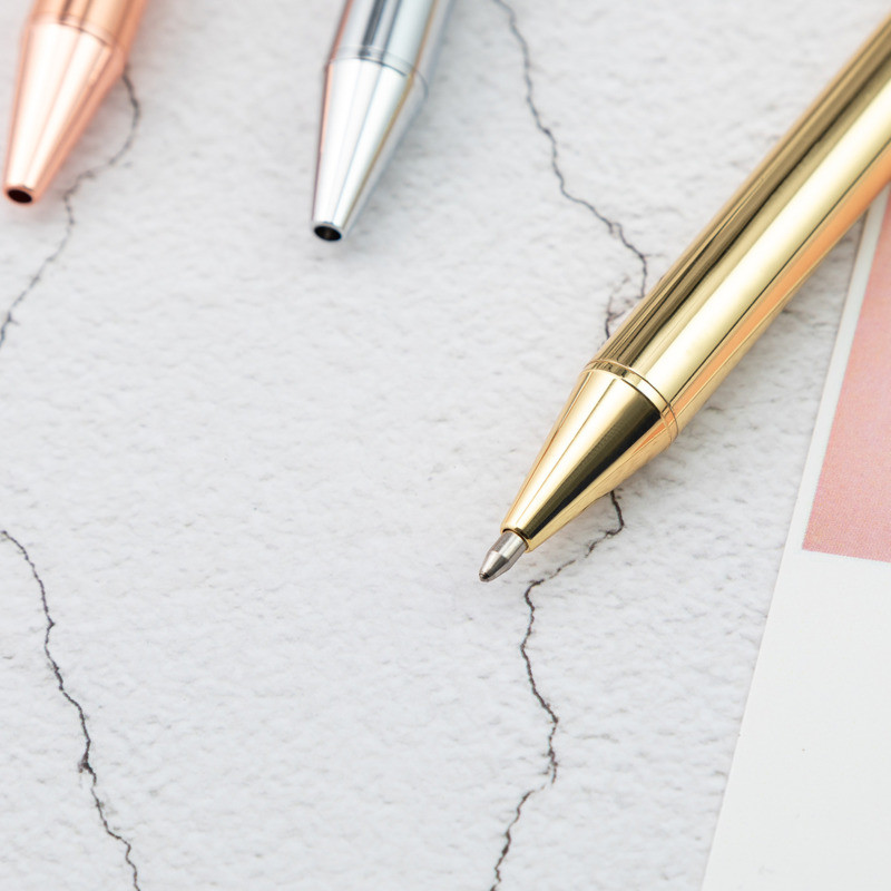 Trodijelna Lytwtw's roller kemijska olovka Luksuzna slatka svadbena ružičasto zlatna metalna dopisnica Školski uredski pribor Visokokvalitetna vrtnja
