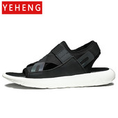 Itaalia disain Uued meeste suvised vaba aja rihmad sandaalid mood paks platvorm ehtsast nahast rannasussid vabaajajalatsid meestele