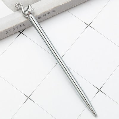 4 darab Lytwtw golyóstoll Swan Love Crystal esküvői fém réz toll Irodai kellékek Irodaszerek