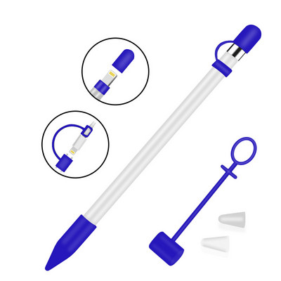 Silikonska zaštitna maska za Apple Pencil Cap Držač / Nib Cover / Cable Adapter Tether za iPad Pro Pencil Silicone Case Cover