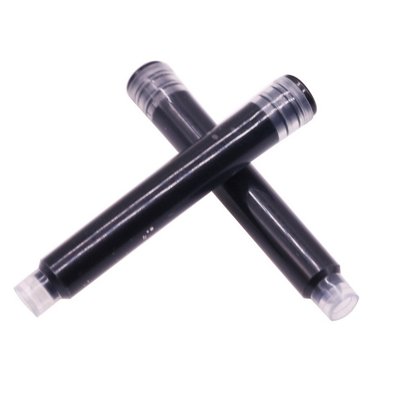 20 vnt Smulkaus stiliaus rašiklio priedai Rašalo maišelis Mėlynas ARBA juodas ilgis 50 mm kalibro 2,6 mm rašalo rašalas