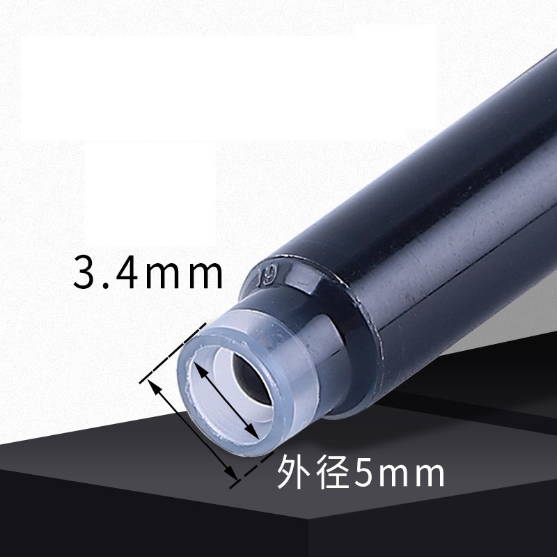 Înaltă calitate, 20 buc. Consumabile de cerneală color, stilou stilou, cartuş de reîncărcare de cerneală, articole de papetărie pentru studenţi