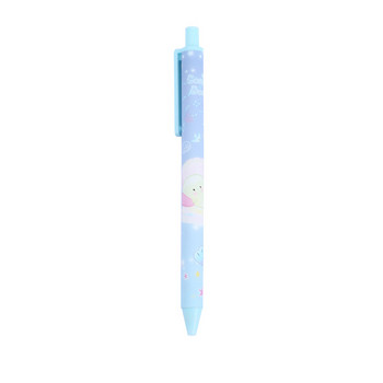 6/PC Гелова химикалка Ocean Baby Jump Pen Pressing Pen Bullet Black Cute Press Pen Ученически канцеларски материали