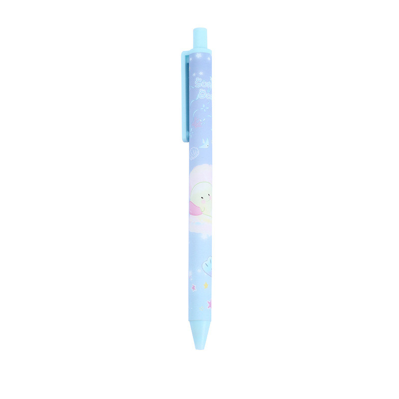 6/buc Pix Gel Ocean Baby Jump Pen Pix Presing Bullet Black Cute Press Pen Papetărie pentru studenți