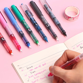 6 бр. Комплект цветни гел химикалки Simplicity 0,5 mm Бързосъхнеща права писалка Студентски офис химикалки за писане Училищни канцеларски материали