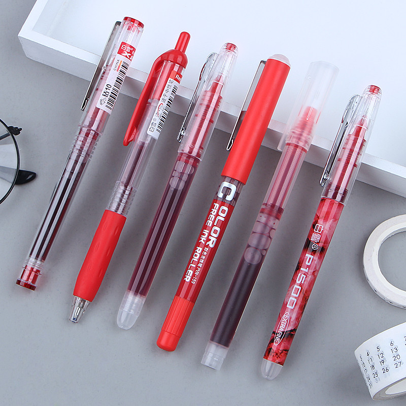 6 vnt Simplicity Color gelio rašiklio rinkinys 0,5 mm Greitai džiūstantis tiesus rašiklis Studentų biuro rašikliai Mokykliniai raštinės reikmenys