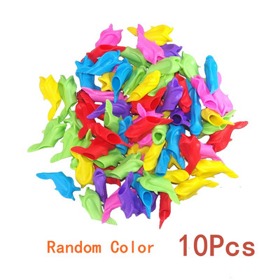 10-30 vnt. / Rinkinys Vaikiškas pieštuko laikiklis, silikoninis kūdikių mokymosi rašymo įrankio koregavimo įtaisas Žuvies rašiklio laikiklis, rašymo pagalbinės rankenos raštinės reikmenys