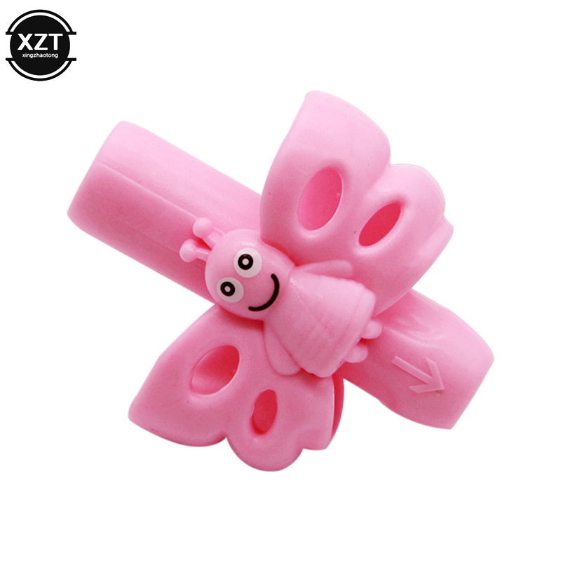 Nou corector de postură pentru scriere, stilou fluture, stilou cu două degete, suport pentru instrumente de scriere pentru învățare, capac pentru stilou de corecție, papetărie pentru studenți