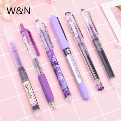 6 DB/7 DB/szett Rollerball toll 0,5 mm nagy kapacitású tinta gél toll készlet többszínű író irodai iskolai kellékek Kawaii írószerek