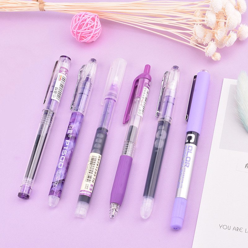 6 tk/7 tk / komplekt rullpallipliiatsid 0,5 mm suure mahutavusega tindigeelpliiatsi komplekt mitmevärviline kirjutamine kontoritarbed Kawaii kirjatarbed