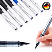 1 tk Faber Castell Straight Vedel Rollerball Pliiats Geel-tindipliiats, 0,5 mm Peene teravusega sileda tindiga pliiats Koolikontori statsionaarne