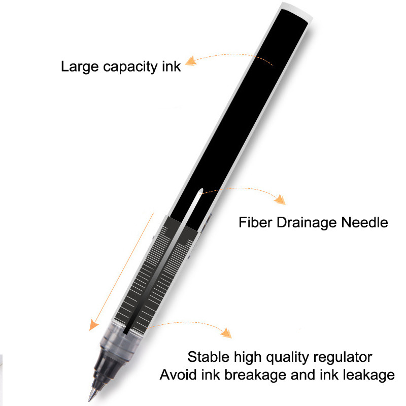 1 tk Faber Castell Straight Vedel Rollerball Pliiats Geel-tindipliiats, 0,5 mm Peene teravusega sileda tindiga pliiats Koolikontori statsionaarne