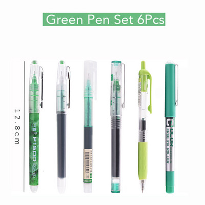 6/7 tk Simplicity värviline geelpliiatsi komplekt 0,5 mm kiiresti kuivav sirge pliiats Õpilaskontori kirjutuspliiatsid Kooli kirjatarbed