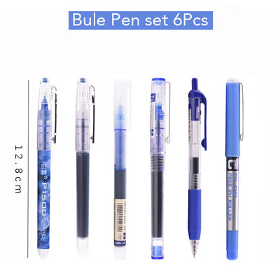 6/7 tk Simplicity värviline geelpliiatsi komplekt 0,5 mm kiiresti kuivav sirge pliiats Õpilaskontori kirjutuspliiatsid Kooli kirjatarbed