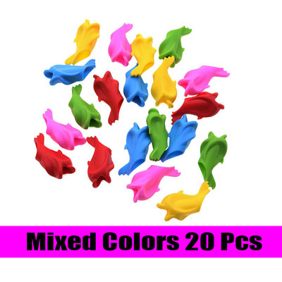 Suport stilou 10/20 buc. Dispozitiv de practică pentru ținerea creionului pentru studenți din silicon pentru corectarea articolelor de papetărie de învățare