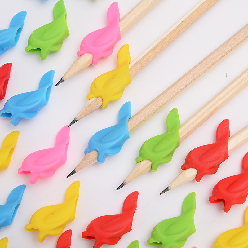 Suport stilou 10/20 buc. Dispozitiv de practică pentru ținerea creionului pentru studenți din silicon pentru corectarea articolelor de papetărie de învățare