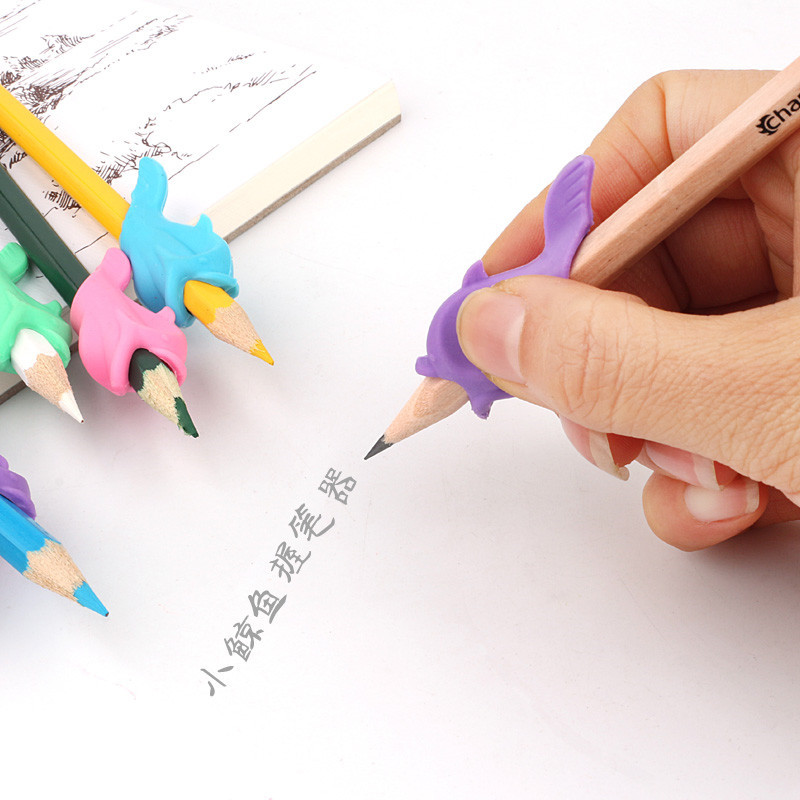 Suport stilou 10/20 buc. Dispozitiv de practică pentru ținerea creionului pentru studenți din silicon pentru corectarea articolelor de papetărie de învățare