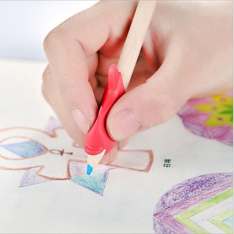 Suport stilou 10/20 buc. Dispozitiv de practică pentru ținerea creionului pentru studenți din silicon pentru corectarea articolelor de papetărie de învățare