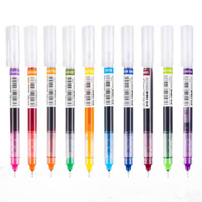 12 έγχρωμα στυλό ρολό Quick Dry Ink 0,5 Mm Extra Fine Point Pens Liquid Ink Pen Rollerball Pens Πολύχρωμα (Μαύρο/μπλε/κόκκινο)