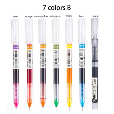 12 värvilist rulluvat pastapliiatsit Kiiresti kuivav tint, 0,5 mm eriti peene otsaga pliiatsid Vedela tindiga pastapliiatsid Mitmevärvilised rullpliiatsid (must/sinine/punane)