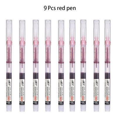 12 värvilist rulluvat pastapliiatsit Kiiresti kuivav tint, 0,5 mm eriti peene otsaga pliiatsid Vedela tindiga pastapliiatsid Mitmevärvilised rullpliiatsid (must/sinine/punane)