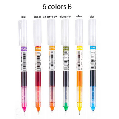 12 värvilist rulluvat pastapliiatsit Kiiresti kuivav tint, 0,5 mm eriti peene otsaga pliiatsid Vedela tindiga pastapliiatsid Mitmevärvilised rullpliiatsid (must/sinine/punane)