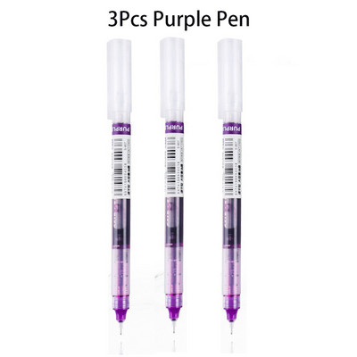 12 värvilist rulluvat pastapliiatsit Kiiresti kuivav tint, 0,5 mm eriti peene otsaga pliiatsid Vedela tindiga pastapliiatsid Mitmevärvilised rullpliiatsid (must/sinine/punane)