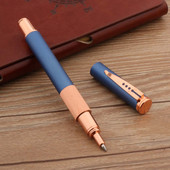 Kvaliteetne Rose Golden 125 rullikuga pastapliiats, jäätunud taevasinine klassikaline äribüroo koolitarvete kirjutamine