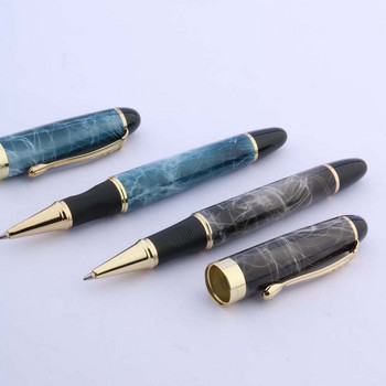 Висококачествена марка JINHAO X450 златна ролкова химикалка бял метал подарък класически трим калиграфски подпис мастилена писалка jinhao 450