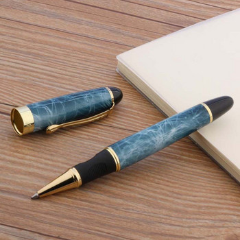 Висококачествена марка JINHAO X450 златна ролкова химикалка бял метал подарък класически трим калиграфски подпис мастилена писалка jinhao 450