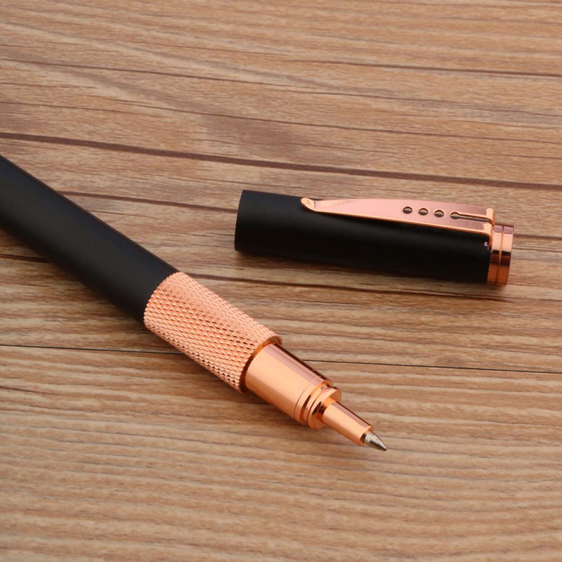 Pix de înaltă calitate, negru înghețat, 125, stilouri cu bile de culoare auriu, roz, pixuri, rechizite școlare de birou pentru afaceri Nou