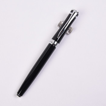 Висококачествена метална ролкова химикалка със сребърна щипка 0,5 mm черни химикалки за надписи с мастило Business Office Product Училищни пособия Писалка за подаръци