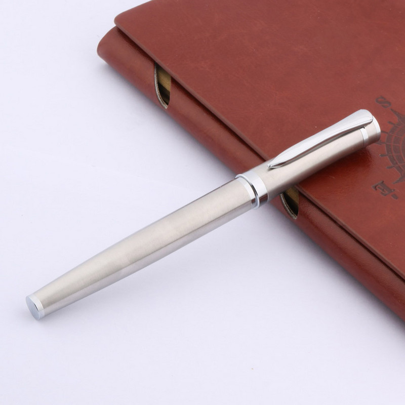 fém toll Rozsdamentes acél 3035 Sima ezüst szegéllyel Roller golyóstoll