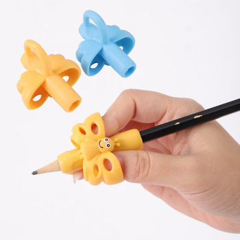 Детски молив, държач за писалка, детска учебна практика, силиконова помощ за писалка, устройство за корекция на позата за ученици 2 бр.