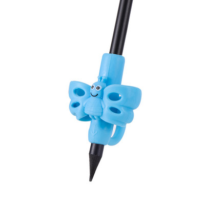 Suport pentru creion pentru copii pentru scris pentru copii, practica pentru învățare, stilou din silicon, dispozitiv de corectare a posturii pentru studenți 2 buc.