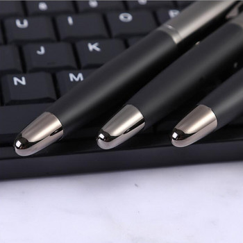 Υψηλής ποιότητας μεταλλικό 122 κυλινδρικό στυλό 0,7mm Gun Black Rubber classic Business School Supplies Writing
