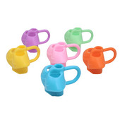 Držač za olovke od 5 komada Silikonski držač za olovke s tri prsta Korektor držanja za pisanje Školski pribor za uredsko pisanje