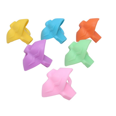 Držač za olovke od 5 komada Silikonski držač za olovke s tri prsta Korektor držanja za pisanje Školski pribor za uredsko pisanje