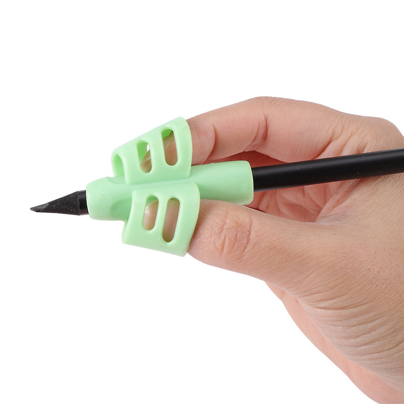 Suport pentru creion pentru copii, 1 buc, pentru copii, pentru practica de învățare, clemă pentru stilou din silicon, dispozitiv de corectare a posturii pentru studenți