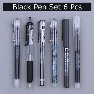6 ks Simplicity Color Gel Pen Set 0,5 mm rýchloschnúce rovné pero Študentské kancelárske písacie perá Školské písacie potreby
